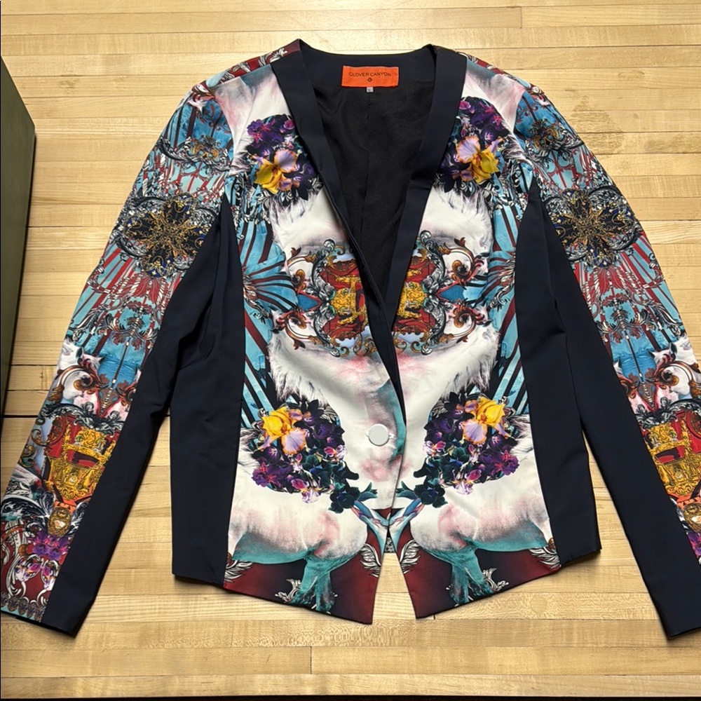 Clover Canyon Vibrant Floral and Abstract Blazer
